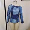 Women's Fashion Casual Fall Winter Denim Long Sleeve Pullovers & Long Sleeves