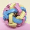 1PC Soft Colorful Pet Ball Toy Small Toy Dog's Toy Cat Toys Pet Dog Ball Bell Chew Toys Play Teeth Training Pet Products