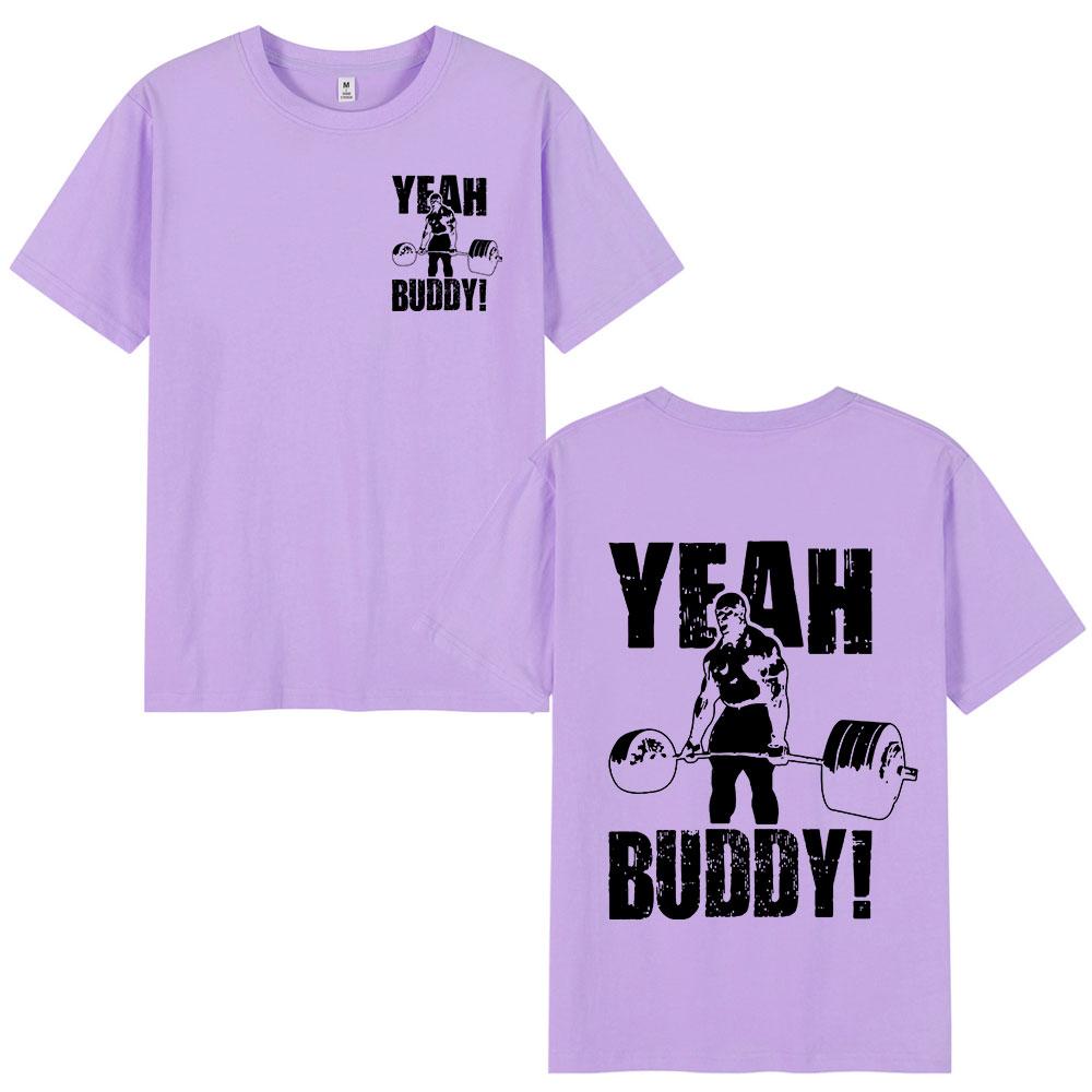 Ronnie Coleman Man T Shirt Yeah Buddy Gym Lightweight Baby Tee Shirt Men Clothing O-Neck Cotton Short Sleeve T-Shirts Streetwear