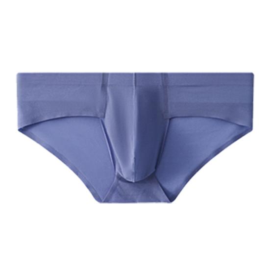 Men Sexy Briefs Low-rise U-Convex Solid Color Panties Smooth Lines Seamless Breathable Thong