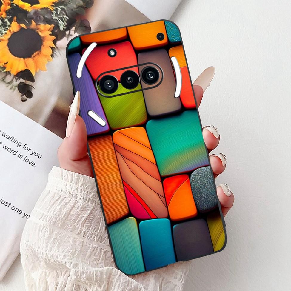 

For Nothing Phone (3a) A059 Cover For Nothing Phone 3a Case Silicone Fashion Luxury Flowers Cute Funny Cat Painted Soft Bumper Nothing Phone 3a