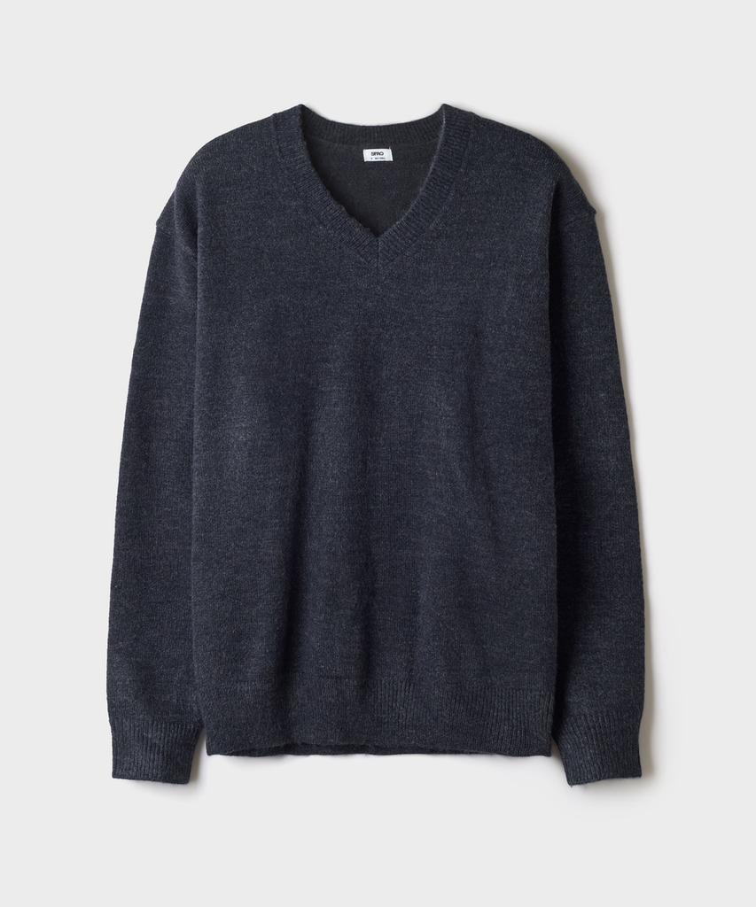 SPAO [Soft Yarn] Hairy V-Neck Sweater_Spkwg4Tc02