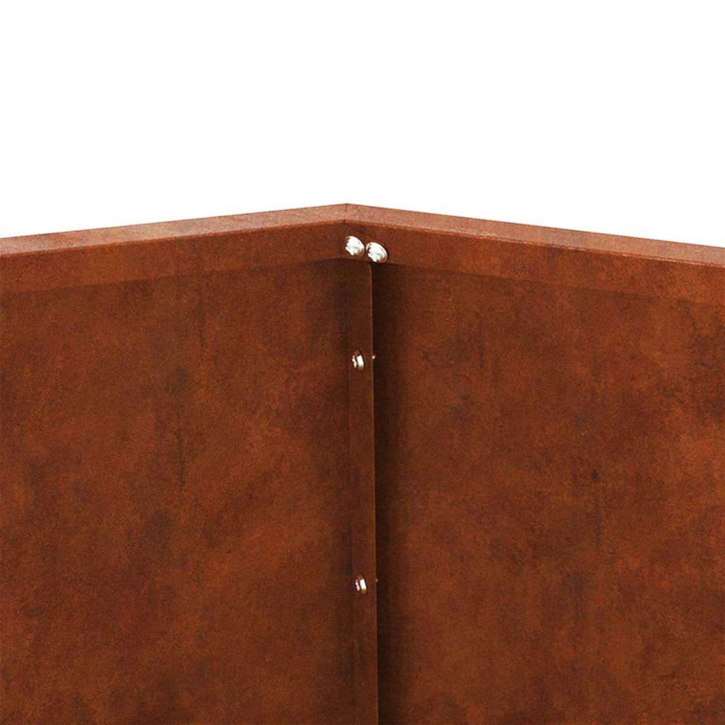 Plant Pot 2 pcs Rusty 50 x 50 x 40 cm Weatherproof Steel