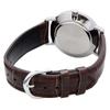 Casio Quartz Men's Watch MTP-VT01L-7B2 Silver Brown Leather Band