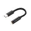 AZLA Smart DAC A100 Black [Type-C To 3.5mm Jack Adapter] Compatible with Switch2, UAC1.0, 4-pole Microphone Input, High-Resolution Audio, USB-A