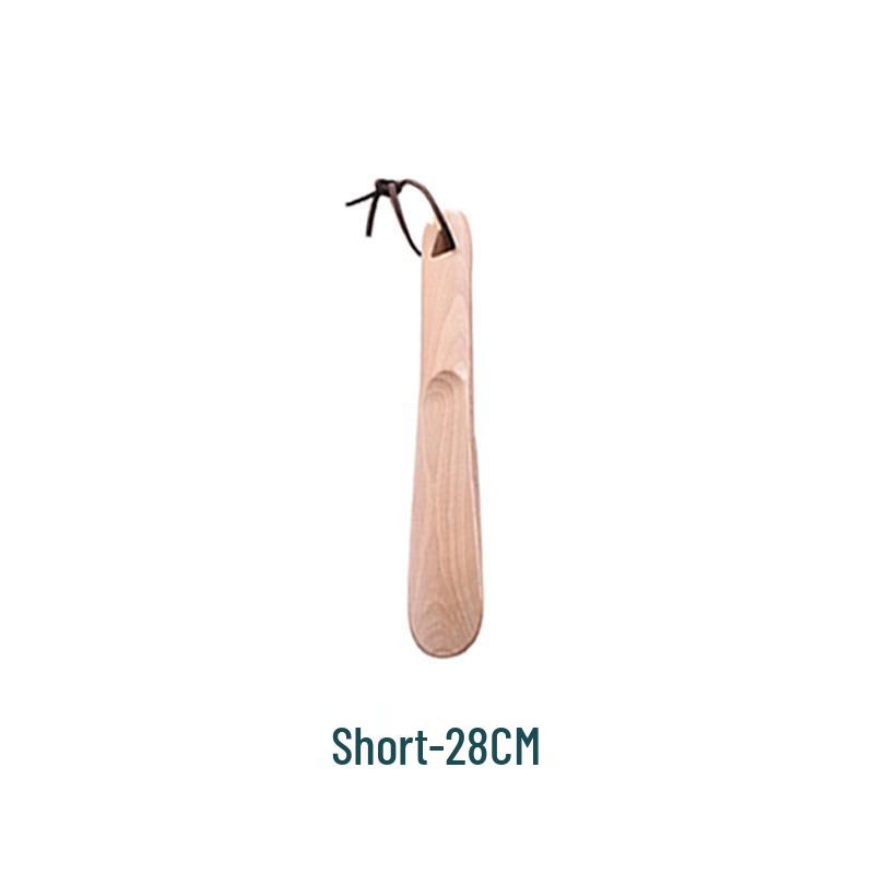 Premium Beech Wood Shoehorn for Elderly & Pregnant Women - Solid Wood Shoe Wearing Aid