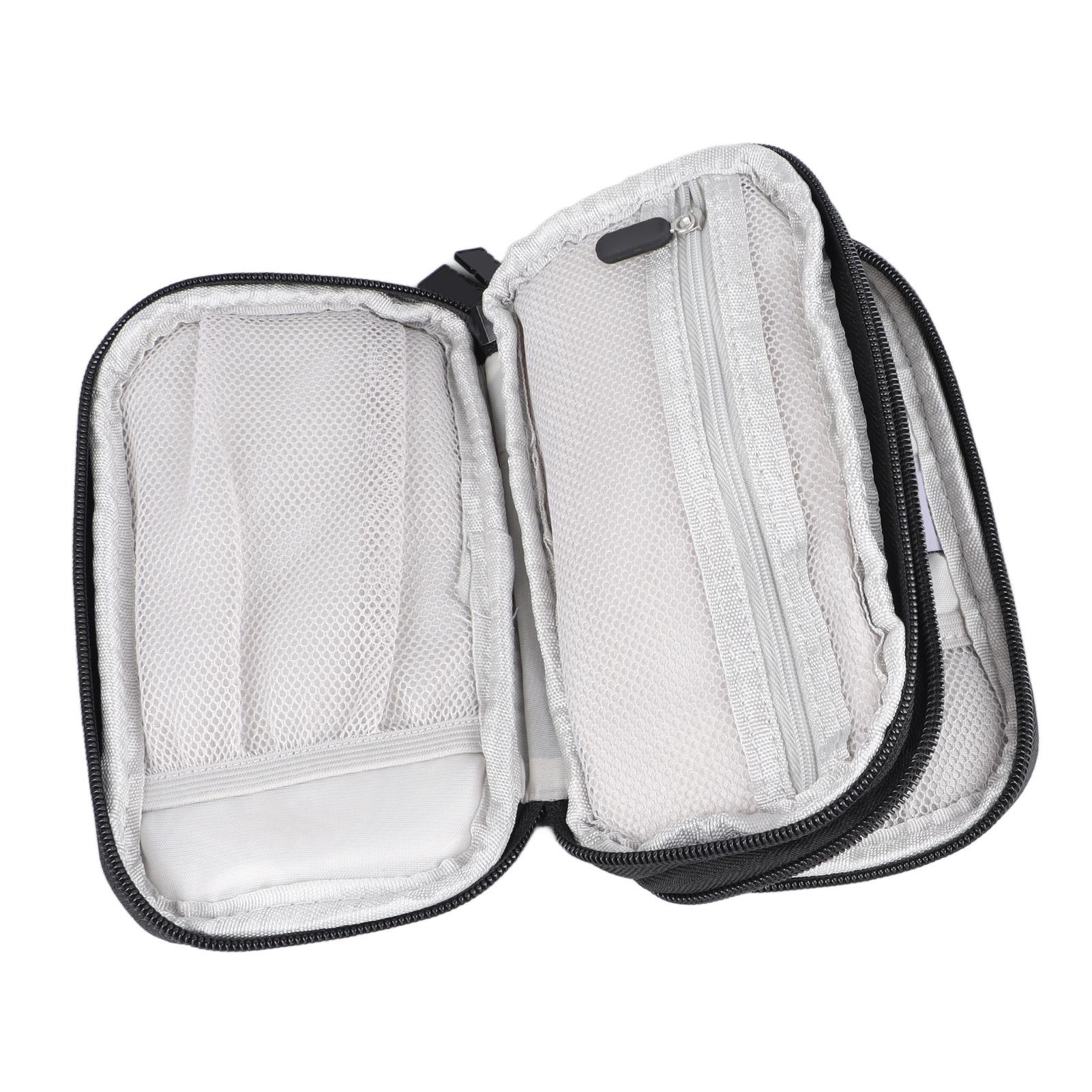 Bolsa de Almacenamiento para Suministros Digitales Negra con Bolsa para Auriculares Accesorios para Dispositivos Inteligentes de Teléfono Móvil white