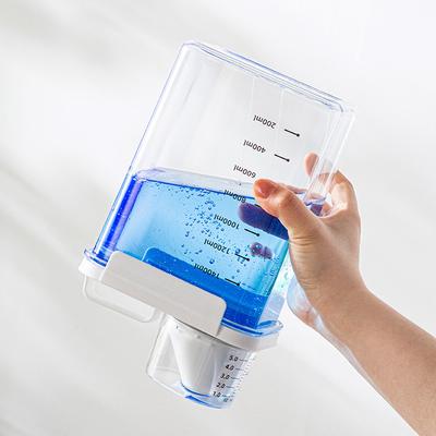 Wäschepulver Aufbewahrungsbox Versiegelt Messbecher mit Skala Aufbewahrungsbehälter Portionierflasche Eimer zur Aufbewahrung von Flüssigwaschmittel