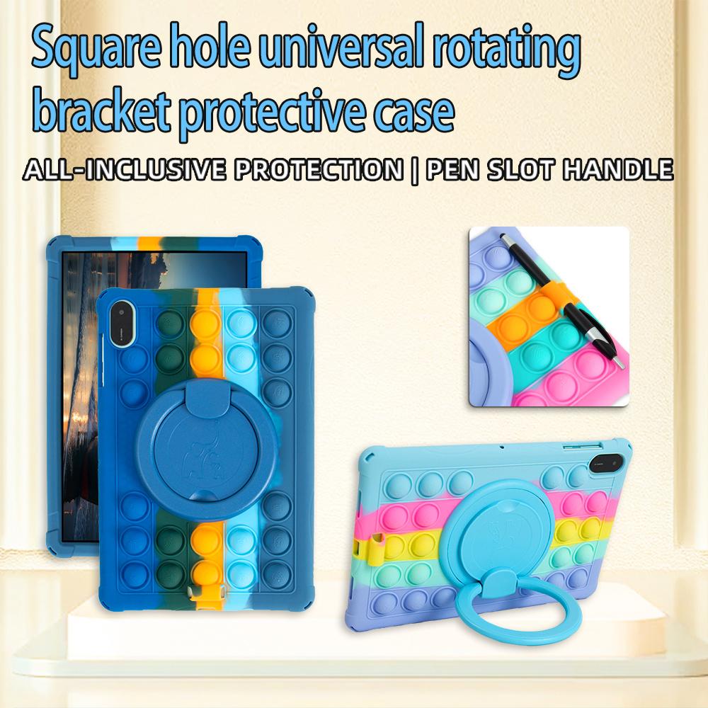 For Honor Pad X9/X8a Case Push Bubble Rotary Kickstand PC + Silicone Tablet Cover