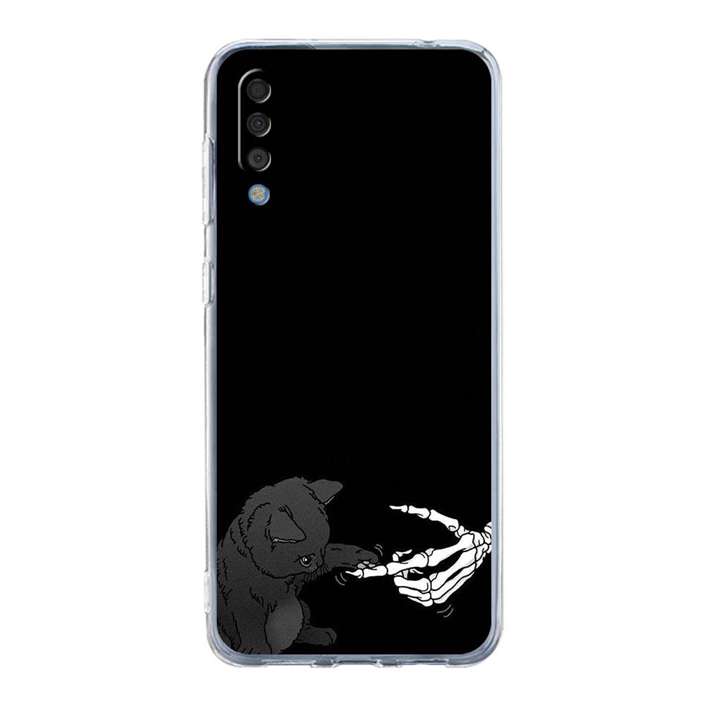 Phone Case For Samsung A14 5G A12 A22 A32 A34 A42 A52 A54 A50 A70 A72 A40 A20E A10S A20S A02S A04S Clear Cover Funny Skeleton