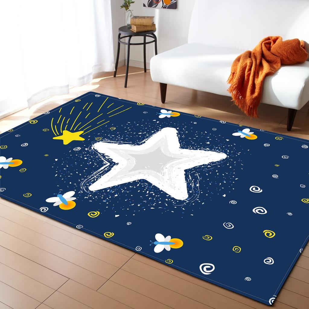 Small Fresh Creative Illustration Simple Living Room Floor Mat Bedroom Carpet Pattern