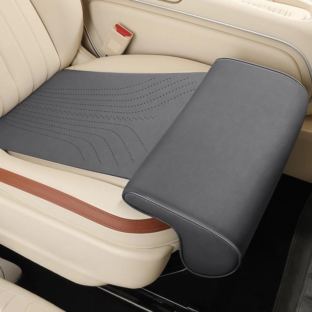 Supporto per gambe in pelle per sedile auto Universale Cuscino per sedile Estensione sedile Cuscino per gambe Per lunghi viaggi