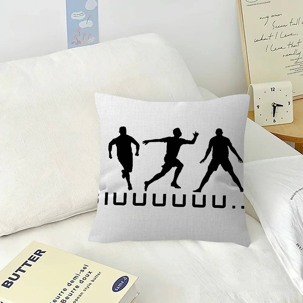 Pillow Cover for Bedroom Room and Living Room Sofa Decorative Cushion Cover Logo ccCR Cristiano