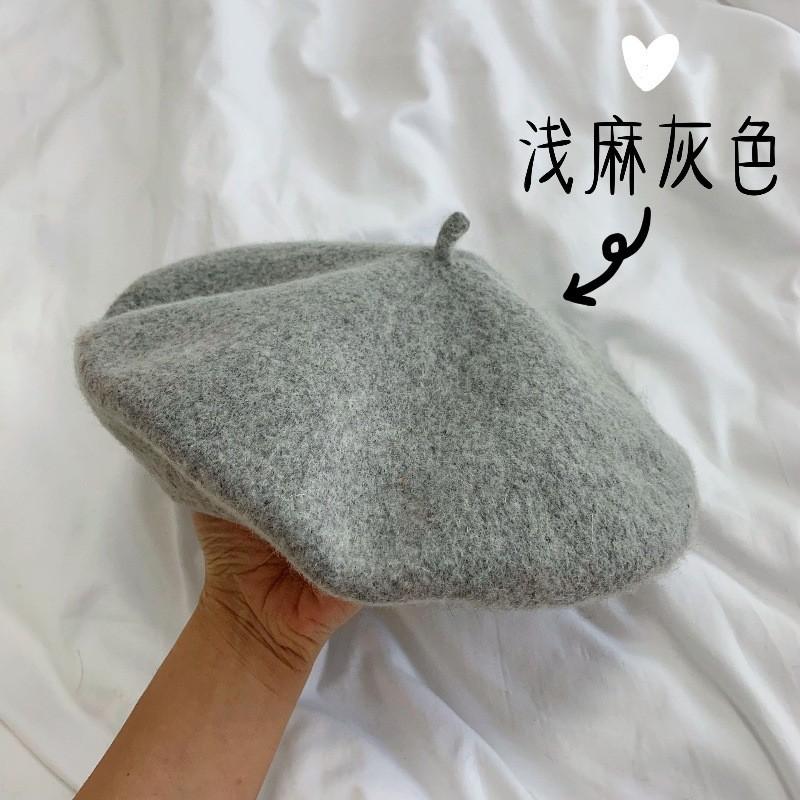 Korean Vintage Cotton Beret Hat With Breathable Design For Women Summer Style