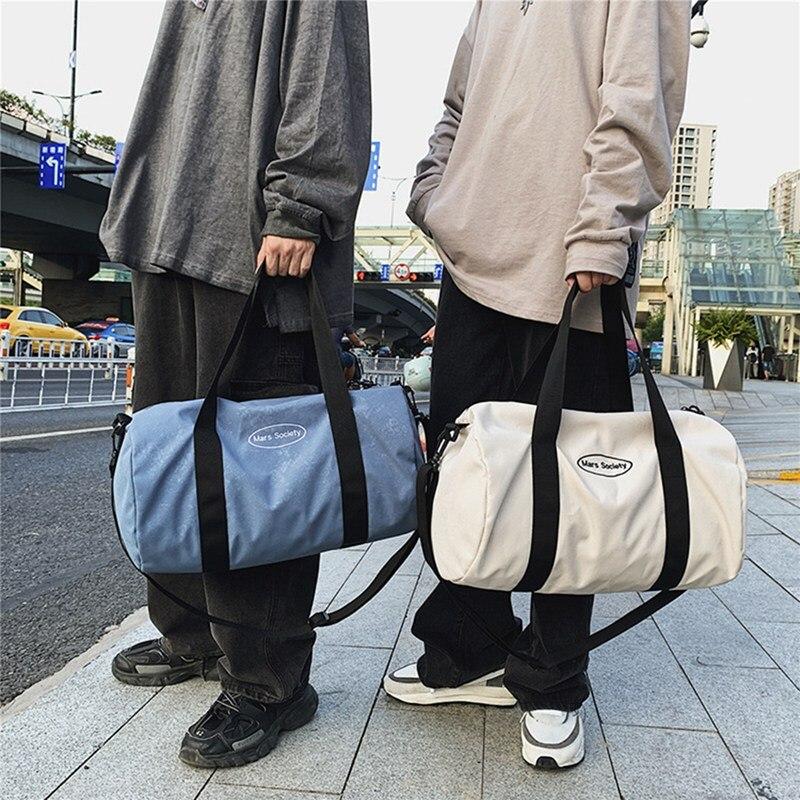 Bolsa de lona de gimnasio para mujeres Bolsa de gimnasia seca separada y  húmeda Bolsa de lona Bolsa de entrenamiento Bolsa de yoga con mochila con  cordón comprar a buen precio —
