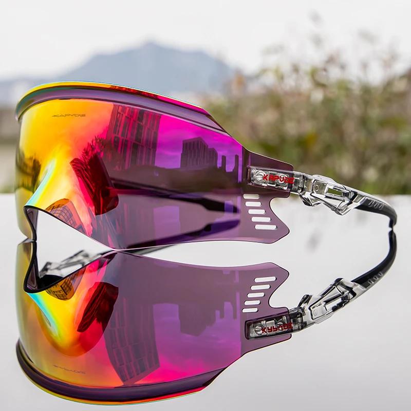 2026 Kapvoe Sport Sunglasses Road Bike Mountain Bicycle Cycl Glasses Riding Goggle Sports Eyewear for Man Women Cycling Glasses