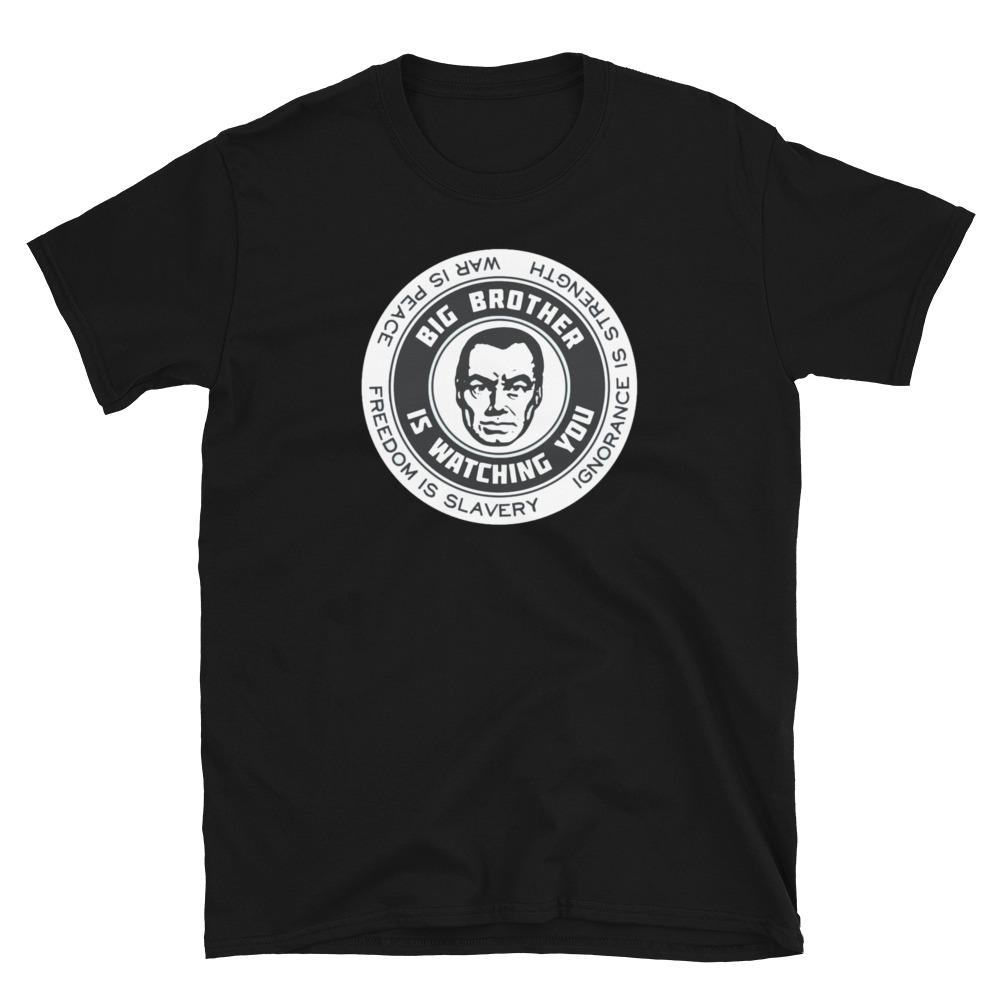 

1984, George Orwell, 1984, Big Brother, Circle, Printed, High Quality, T-Shirt Mens Womens Tees Top Tops Tee XL