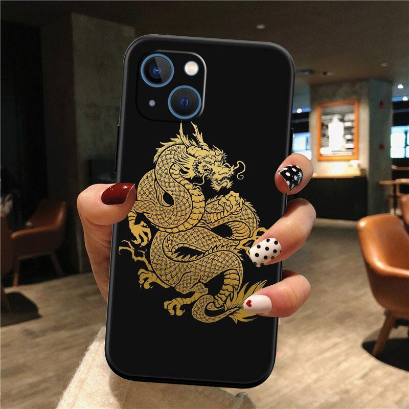 IK23 Chinese Dragon New High-End Shell Phone Case for iPhone SE X XS XR 16E 17 11 Pro Max 8 7 6 6s Plus Air