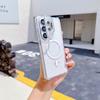 Applicable to Samsung S26ultra transparent magnetic mobile phone case A27 lens film bracket four-corner airbag anti-drop