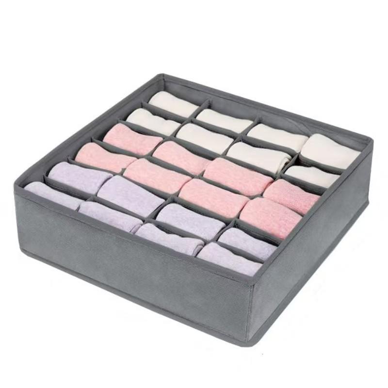 Multi-compartment Non-woven Underwear & Socks Storage Box Set