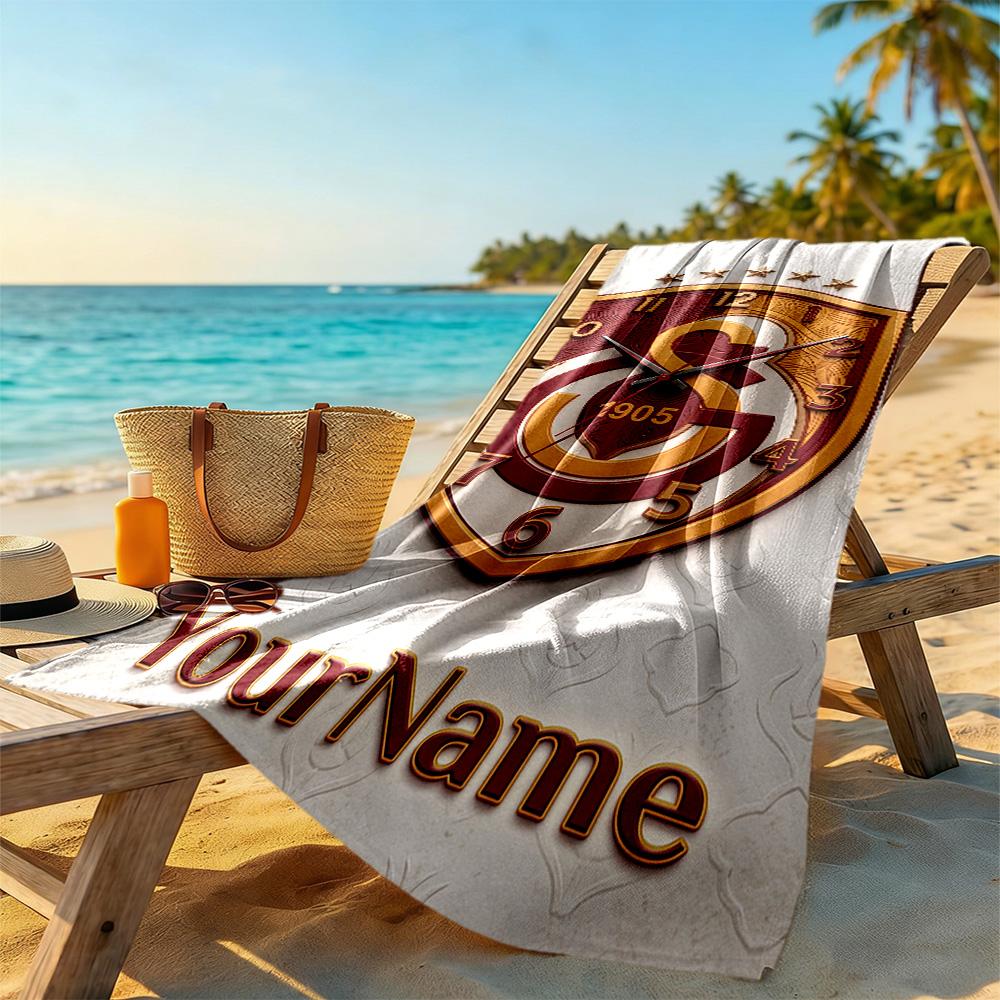 Galatasaray Customize Your Name Beach Towel Super Soft Microfiber Quickdry Fabric Portable For Swimmingbeachcamping Travel Beach Accessoriesgym