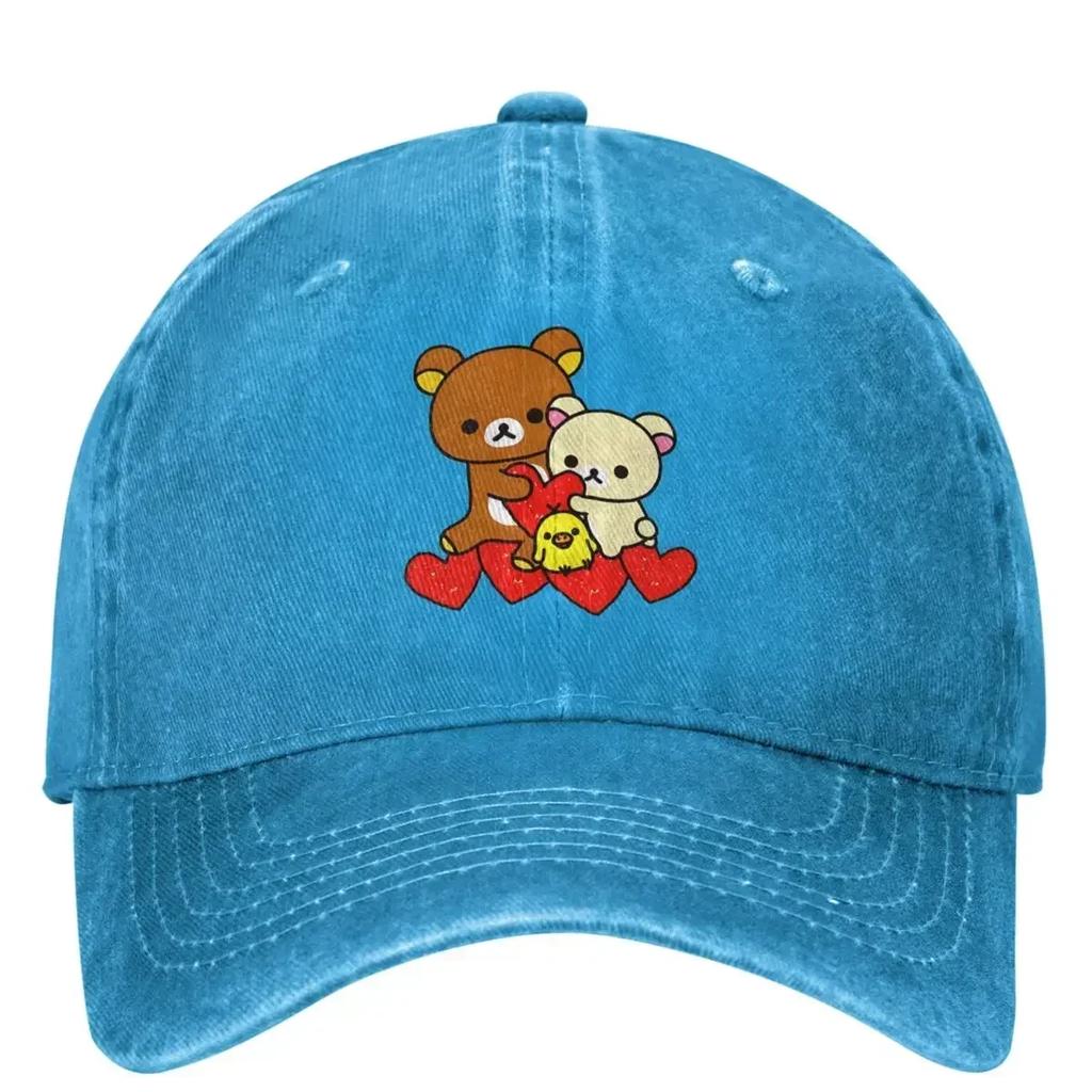 Rilakkuma Love With Friend Baseball Cap Men Women Designer Hip Hop Hats Summer Street Style Tennis Skate Baseball Caps