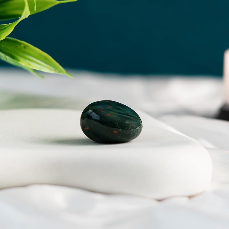 Astrotalk Bloodstone Tumble | Boosts Courage, Willpower & Physical Vitality | Enhances Immunity, Detox & Confidence | Gr