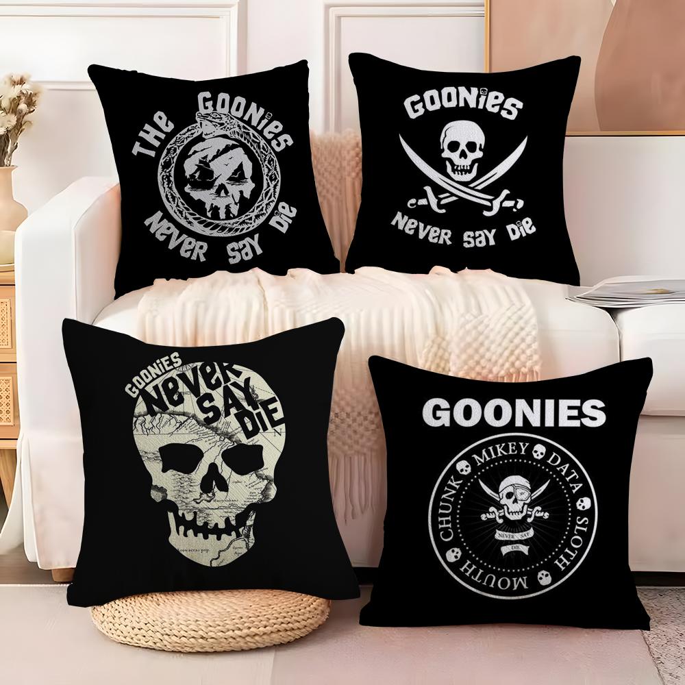 Movie G-Goonies Cushion Cover Soft Plush Fabric Double-Sided Printed Sofa Cushion Cover For All Seasons Home Decor Gift