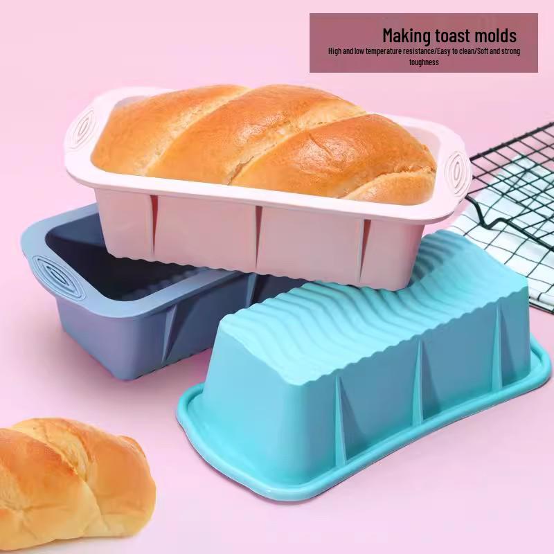 Rectangular Silicone Cake & Toast Mold - Household Baking Pan