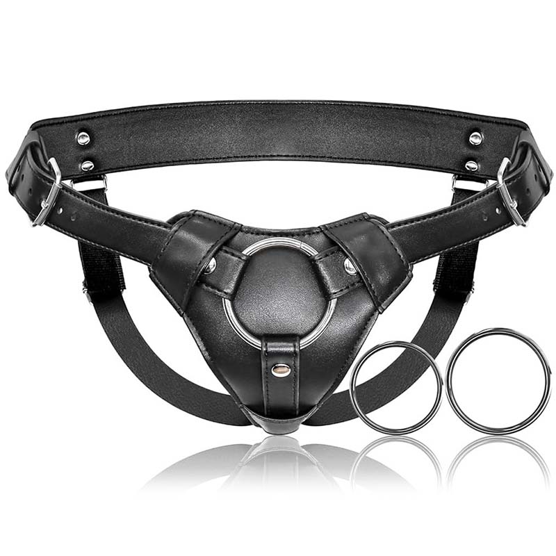 Adjustable Waist And Thigh Soft Leather Strap-On Dildo Harness Adult Sex Toy for Women Pegging Comfortable Wear Pants for Dildos