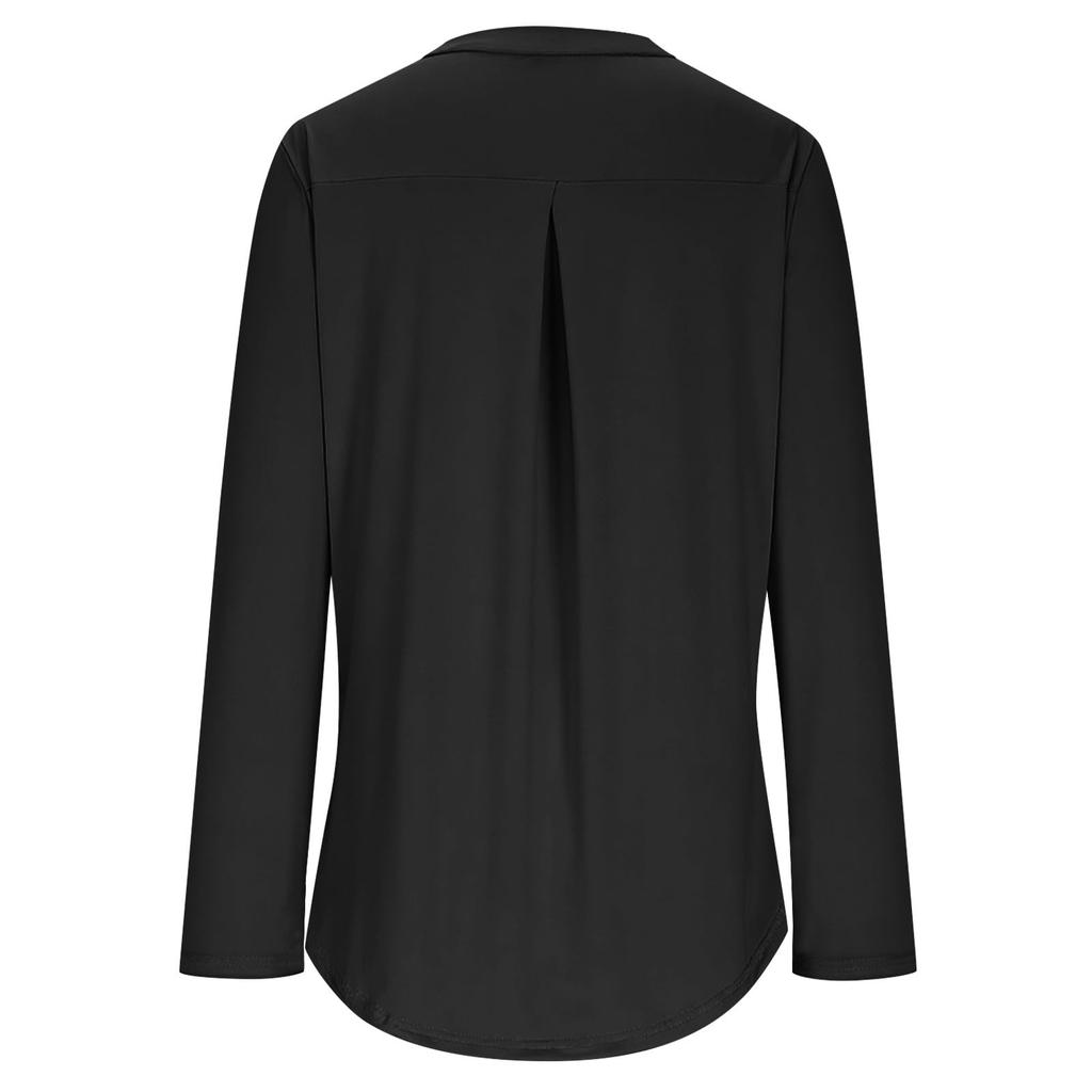 Women's Long Sleeve Breathable Athletic Pullover Loose Fit Round Neck Lightweight Yoga Top for Exercise Workout Running and Casual Wear
