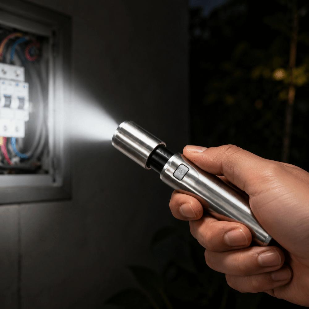 Rechargeable Strong LED Flashlight Waterproof Emergency Zoomable Lantern Handheld Torch Fishing