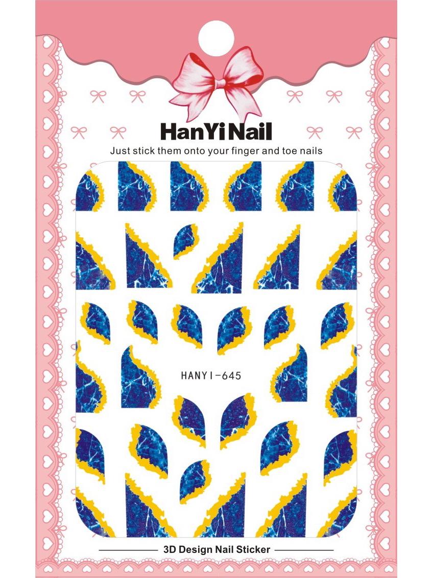 

3D Золотые наклейки для ногтей с клейкой основой