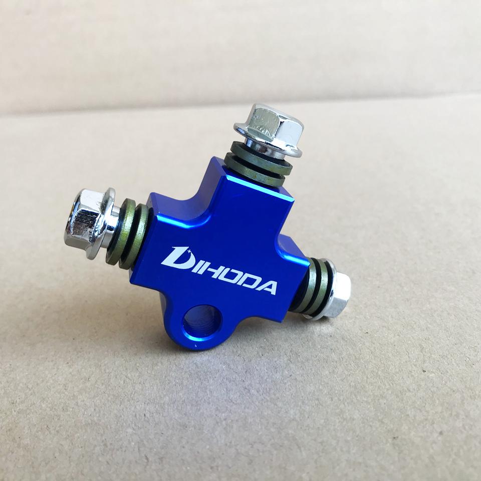 Tubo Freno Idraulico Moto Connettore a T in CNC / Raccordo a T per Staffa Tubi di Modifica Adattatore