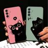 Black Cat Cartoon Cute Soft Phone Case for Samsung A17 A37 A57 A16 A26 A36 A56 A15 A25 A35 A55 A14 A24 A34 A54 A13 A23 A33 A53 A