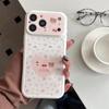 Cartoon Heart Small Dog iPhone 15/17/16 Pro Max Anti-Fall Case with Large Window Design