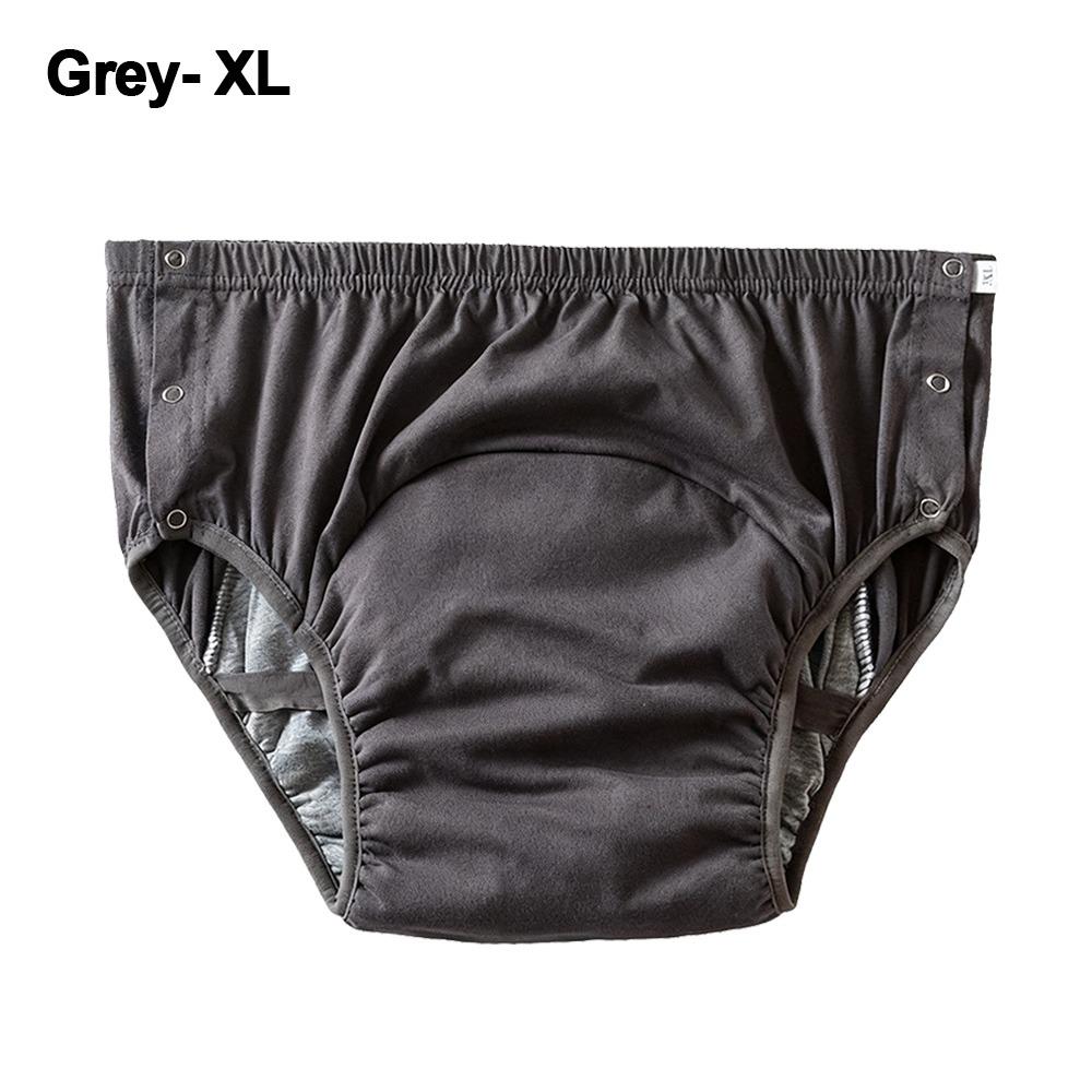 Pure Cotton Adult Diapers Water Resistant High Absorption Reusable Underpants Anti-Side Leakage Skin-Friendly