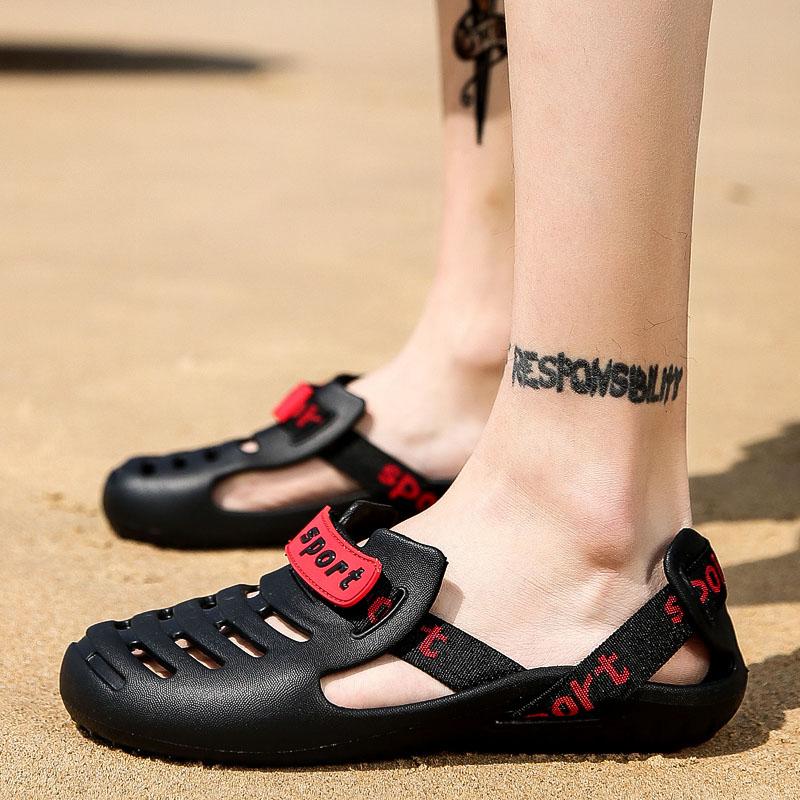 2024 New Men Sandals Summer Flip Flops Slippers Men Outdoor Beach Casual Shoes Male Sandals Water Shoes Sandalia Masculina