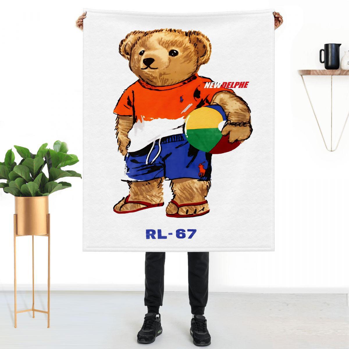 

The BEAR Throws Blankets Children s Blanket Home and Decoration Throw Bed Sofa Knee Custom Anime Fluffy Soft Luxury Cute 30x40in