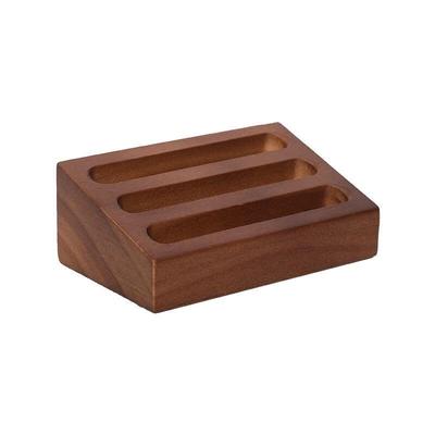 Visitenkartenhalter aus massivem Holz