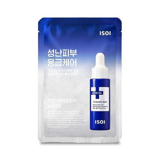 isoi essential mask pack 1 sheet, choose 1 of 3 types (blemishes / soothing / moisture)
