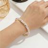 Metal Cloisonne Bracelet Retro Enamel Flower Bangle Closed End Enamel Bracelet  Ethnic Style