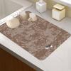 Dish Drying Mat for Kitchen Counter Non-Slip Absorbent Draining Mat Eco-Friendly Heat Resistant Dish Drying Pad for Sinks Draining Racks