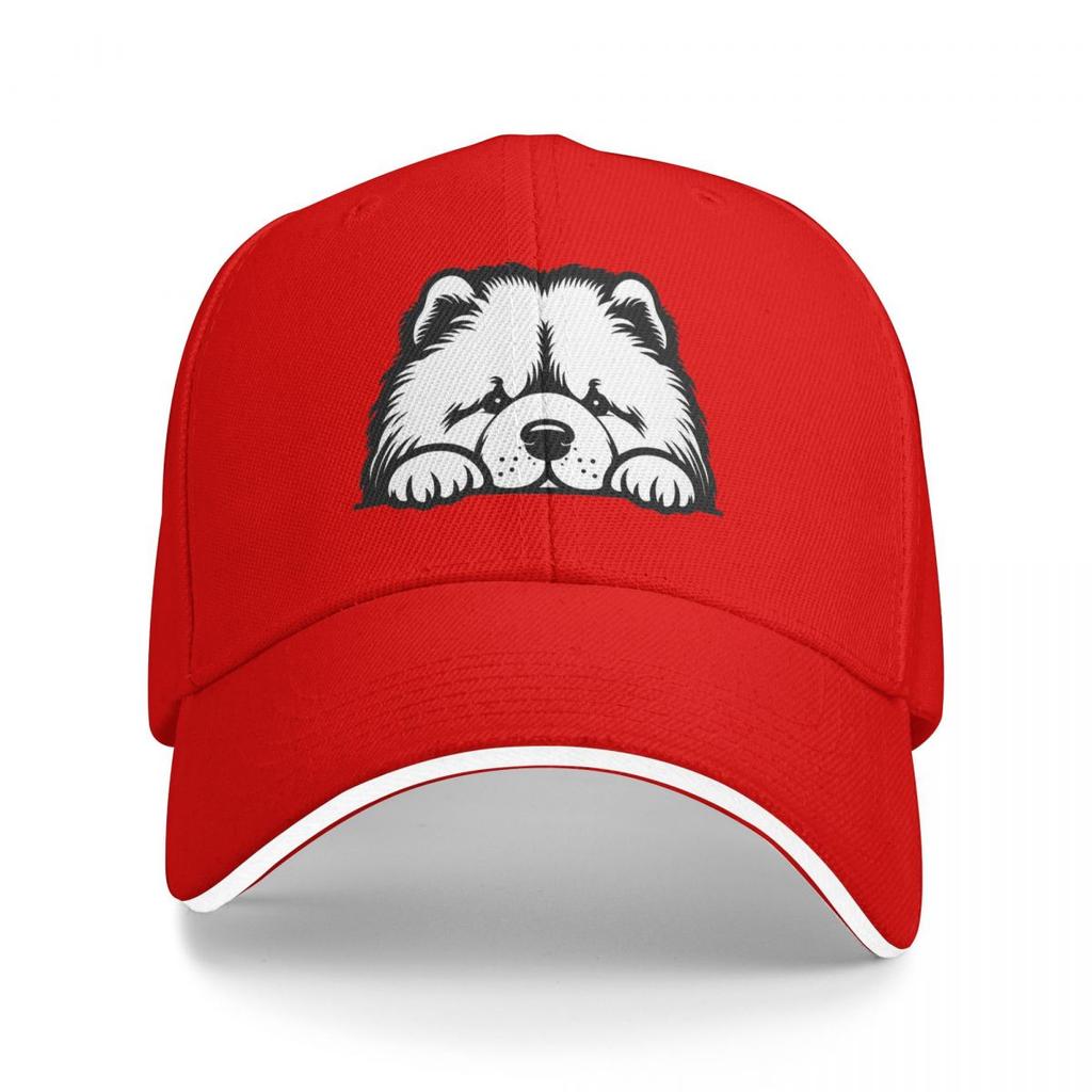 Unisex Baseball Hats Chow Chow Adorable Brown Puppy Outdoor Streetwear Summer Sports Baseball Caps Hip Hop Cap Casquette Hats