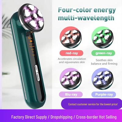 RF Microcurrent Radiofrequency Facial Lifting and Massage Device for Home Skincare