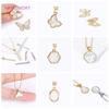 Trendy 2 Tyles Inlaid Shell Pendants 18K Gold Plated Butterfly Charms Pendants Connector DIY Necklace Jewellery Making Supplies