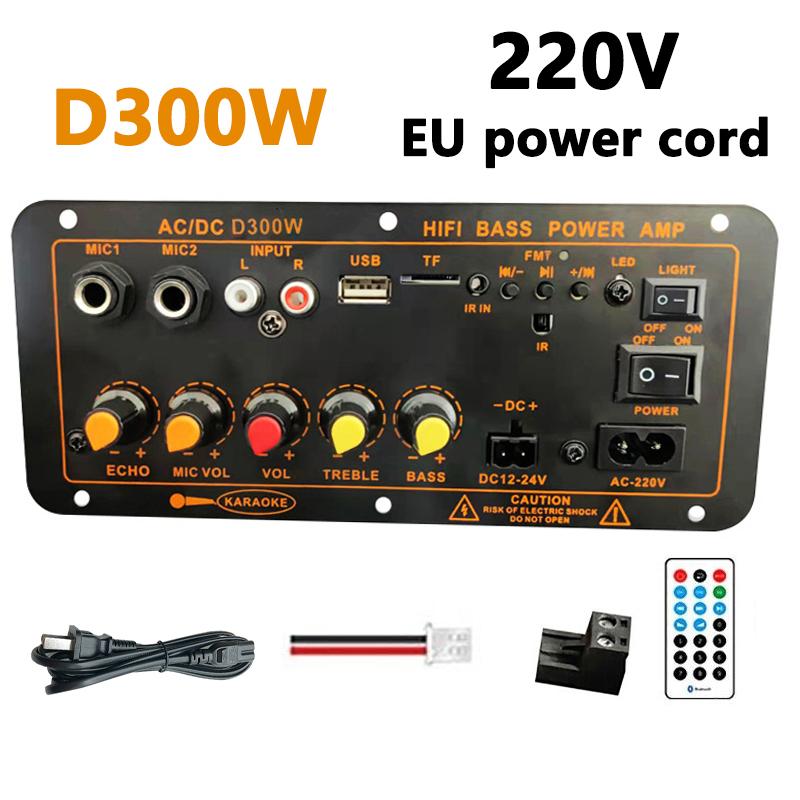 

100W Digital Bluetooth Amplifier Board D300W 5.0 MP3 Outdoor & Car BT Subwoofer Amplifier Board Karaoke Amp Speaker Home Theater