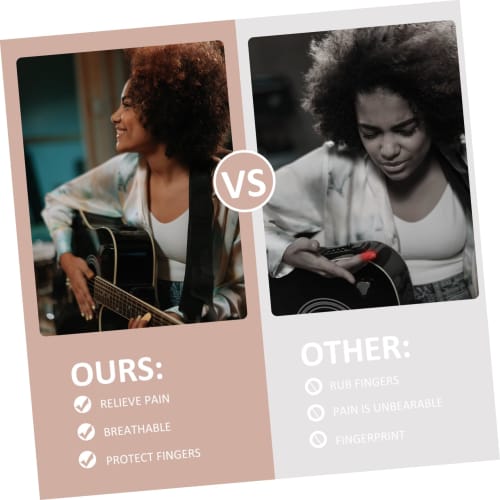 TOGEVAL 25-Piece Guitar Fingertip Protection Silicone Covers, Lightweight, Durable, and Portable for Music Performance, Compatible with Guitars, Ukule