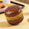 Portable Hamburger Shaped Mini Fan With 2 Battery Power For Desktop Or Handheld Use In Home Office Or Outdoor
