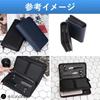 Ailunate Scissor Case, Scissor Bag, Clutch Bag for Hairdressers, Trimmers, Florists, Compact, Holds 5 Scissors, Leather (Navy)